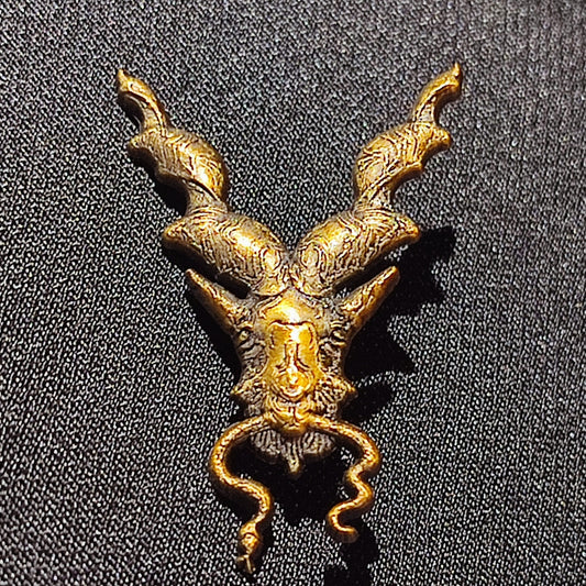 Markhor Antique Golden Lapel pin