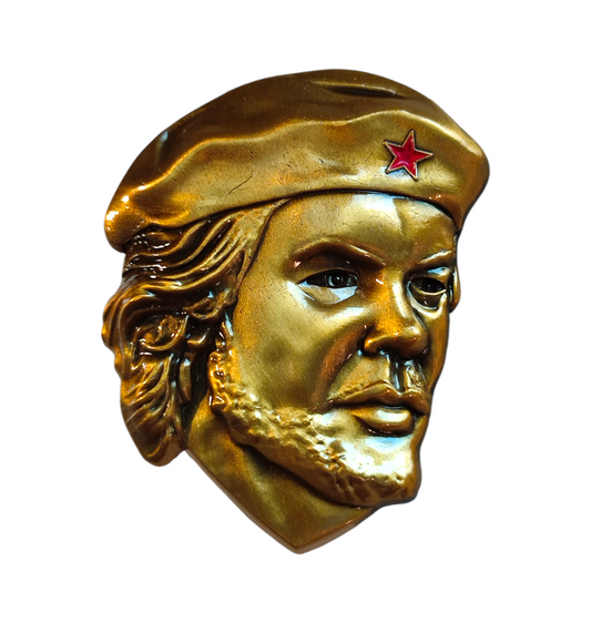 Che Guevara 3d Metal Sculpture Badge